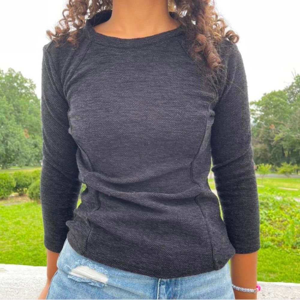 Ann-taylor Women's Grey and Black Jumper
